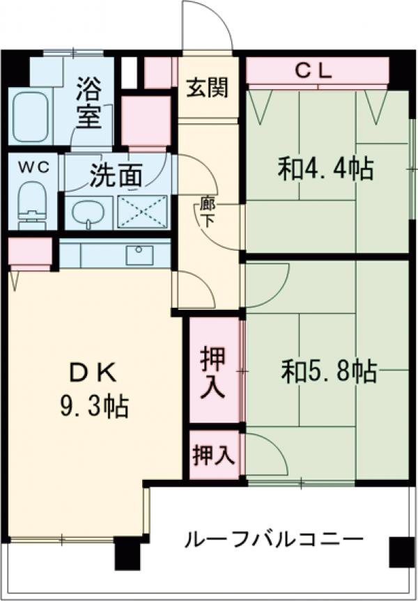 武蔵野ハイツの間取り