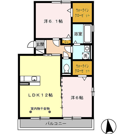 サンハイム西沼の間取り