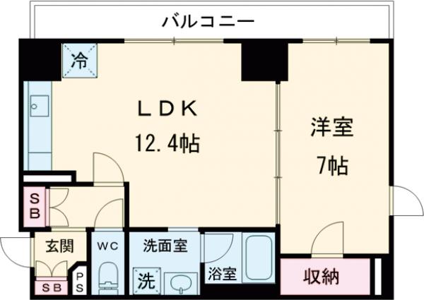 リバーレ中野坂上の間取り
