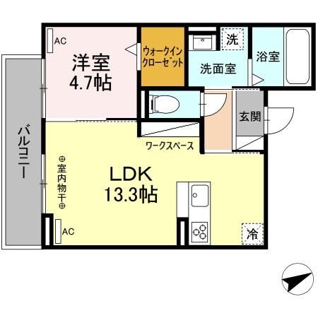 コンフォール白菊の間取り