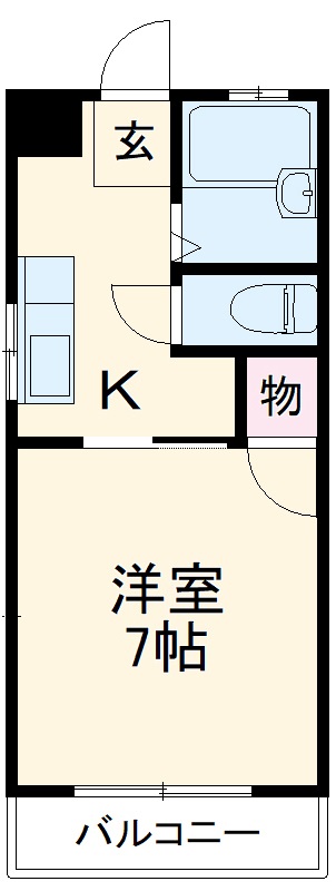 ハイツ成田の間取り