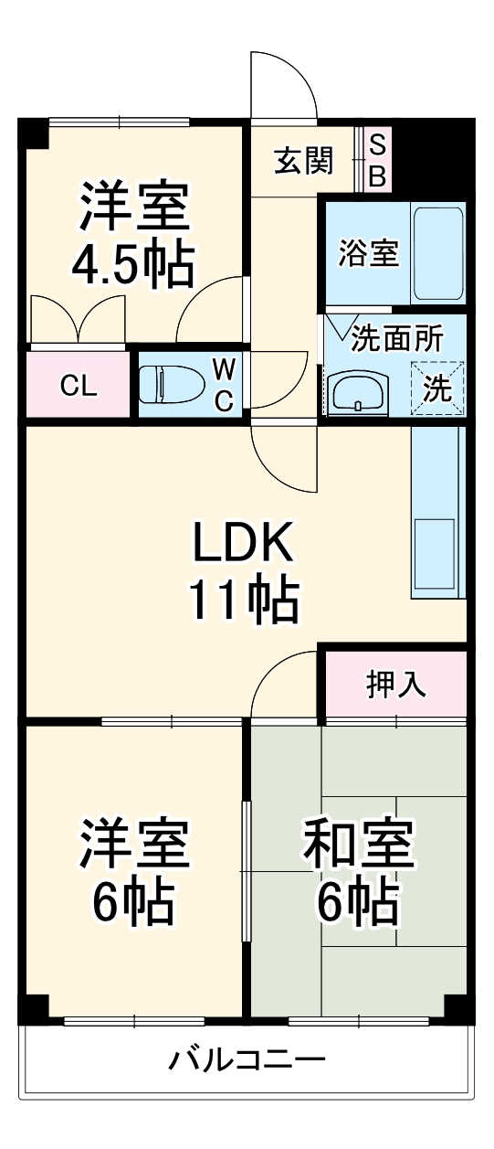 メゾントミタの間取り