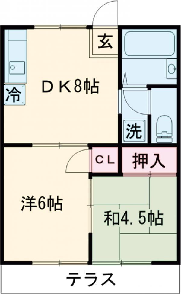 イムーブル中町Ⅱの間取り