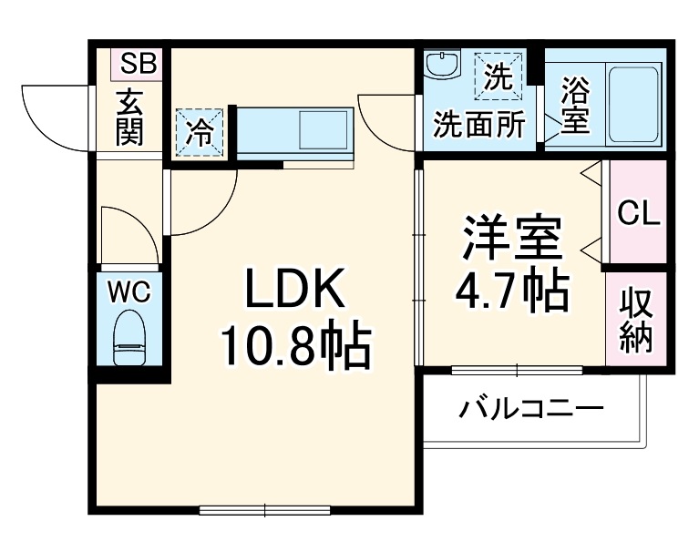 セミカ蘇我の間取り