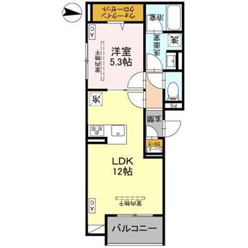 フリシュ深見の間取り