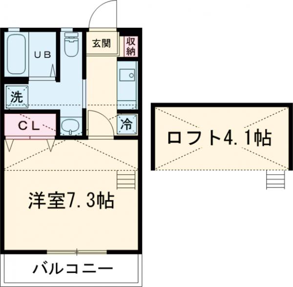 フローレンス一橋 4号館の間取り