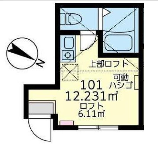 ユナイト中浜アンジェリーナの間取り