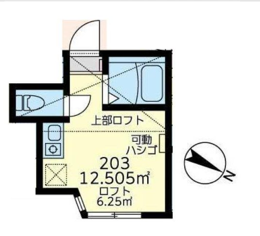 ユナイト中浜アンジェリーナの間取り