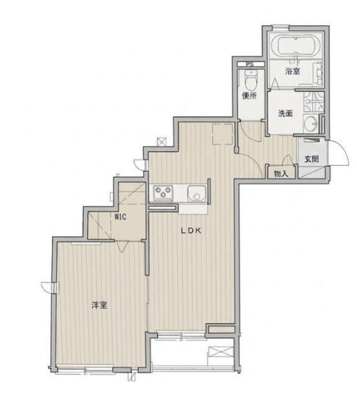 東向島の完工年月(2016年3月)築の賃貸マンションの間取り
