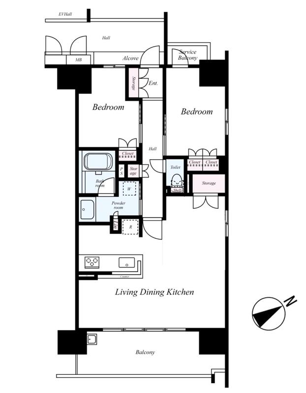 プレサンスロジェ大阪福島の間取り