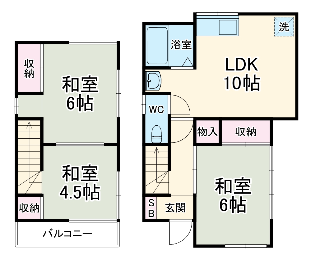 浦和原山一丁目戸建ての間取り
