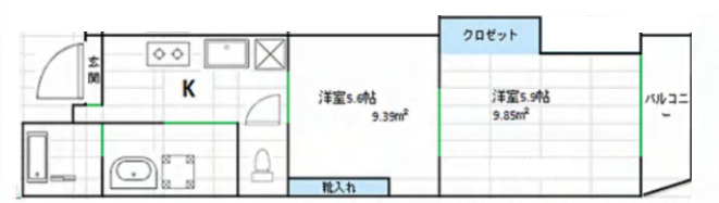 江東橋の完工年月(2020年2月)築の賃貸マンションの間取り