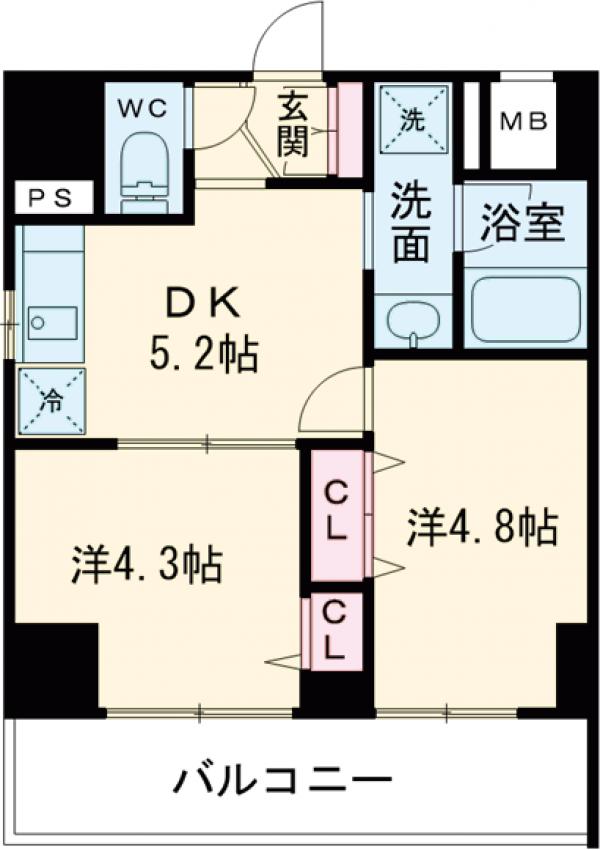 ルフレ プレミアム押上イーストの間取り
