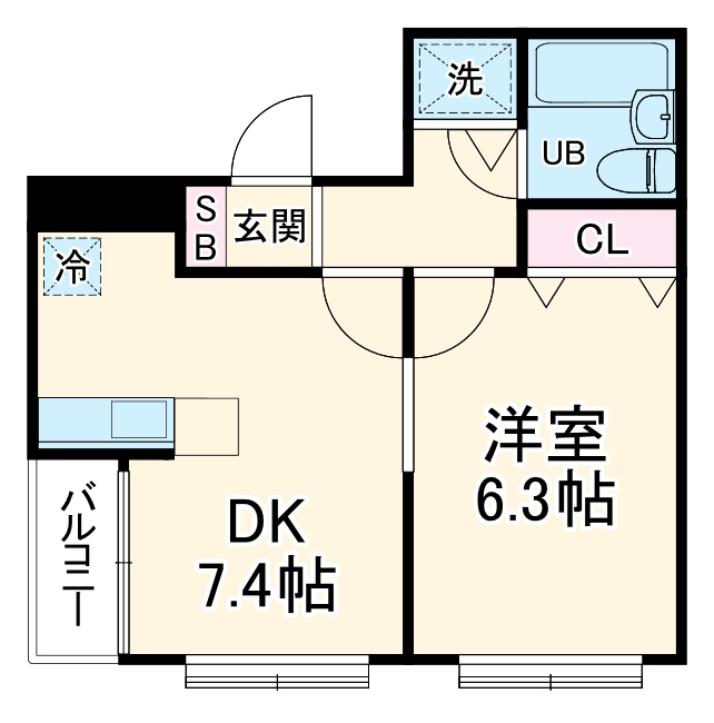 ローズマンションA1の間取り
