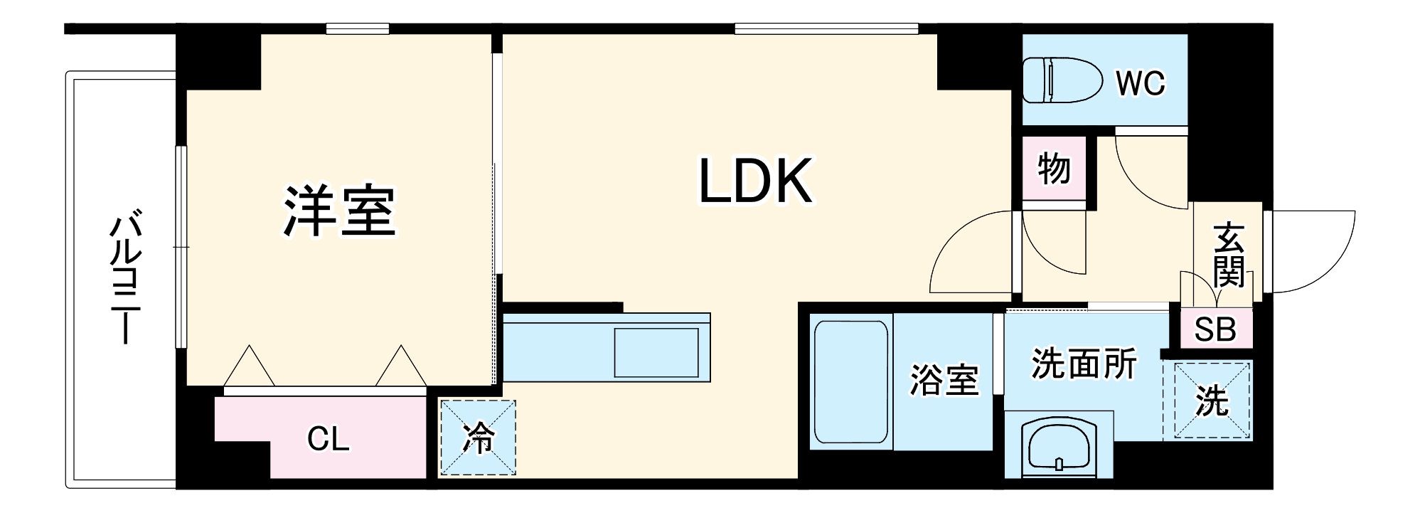 クレサール横中の間取り