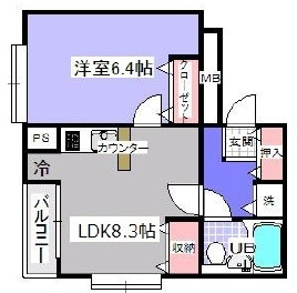 ローズマンションA1の間取り