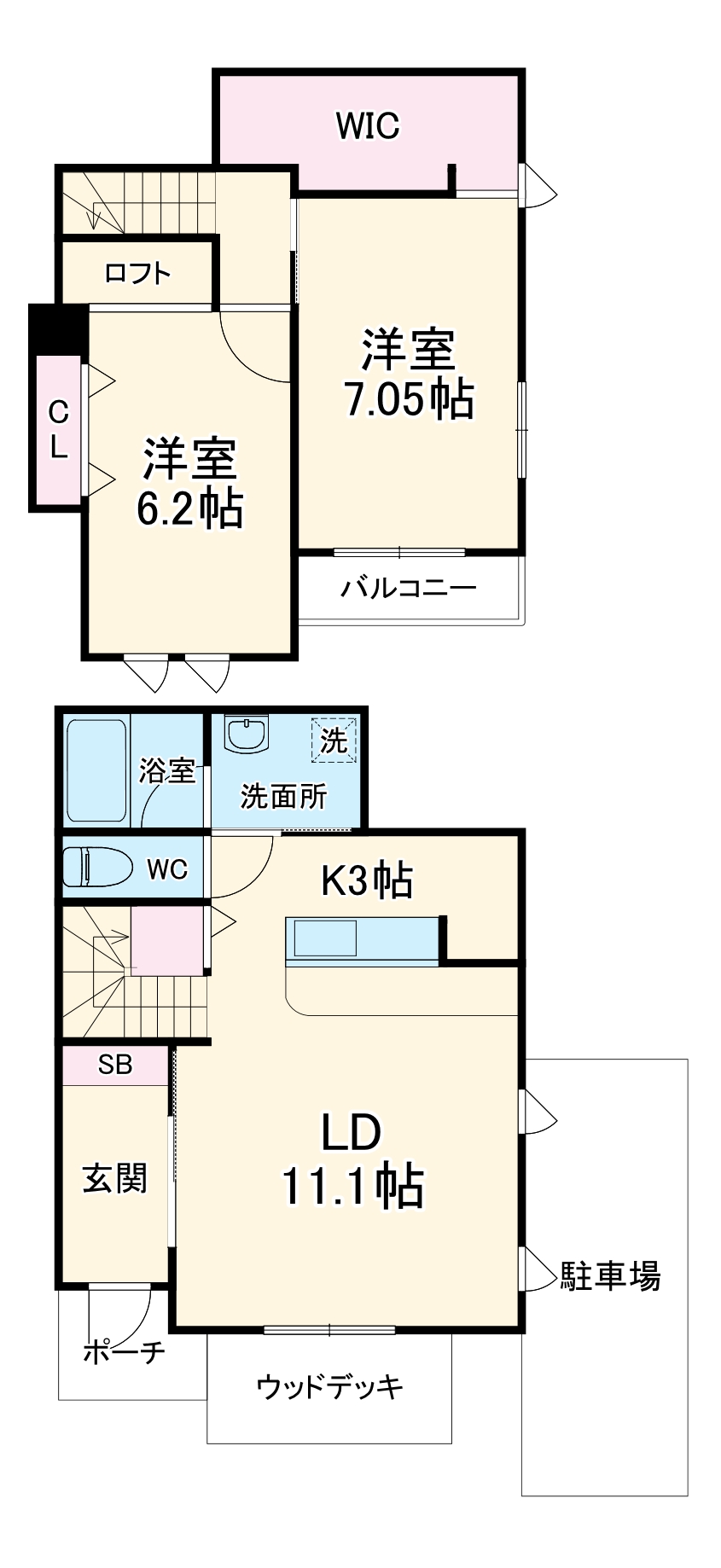 ＳＹハイムの間取り