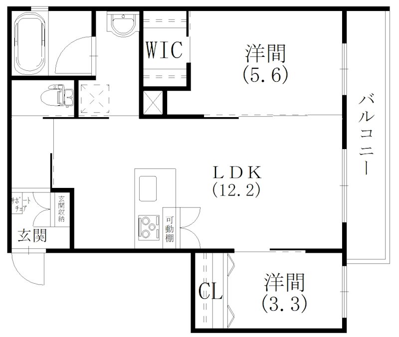 リライフ神立の間取り