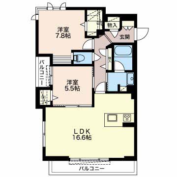 グランフィオーレ・ルミーナの間取り