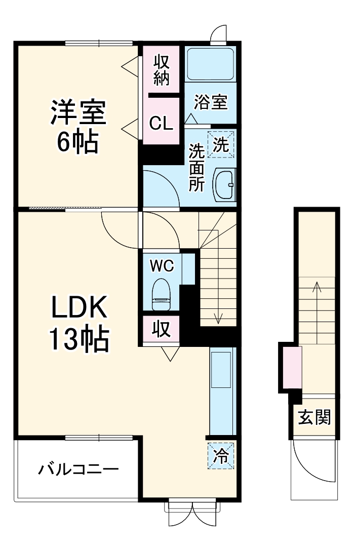 エアリーファイン1の間取り