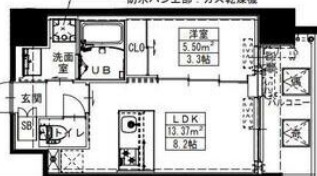 S-RESIDENCE難波西alterの間取り