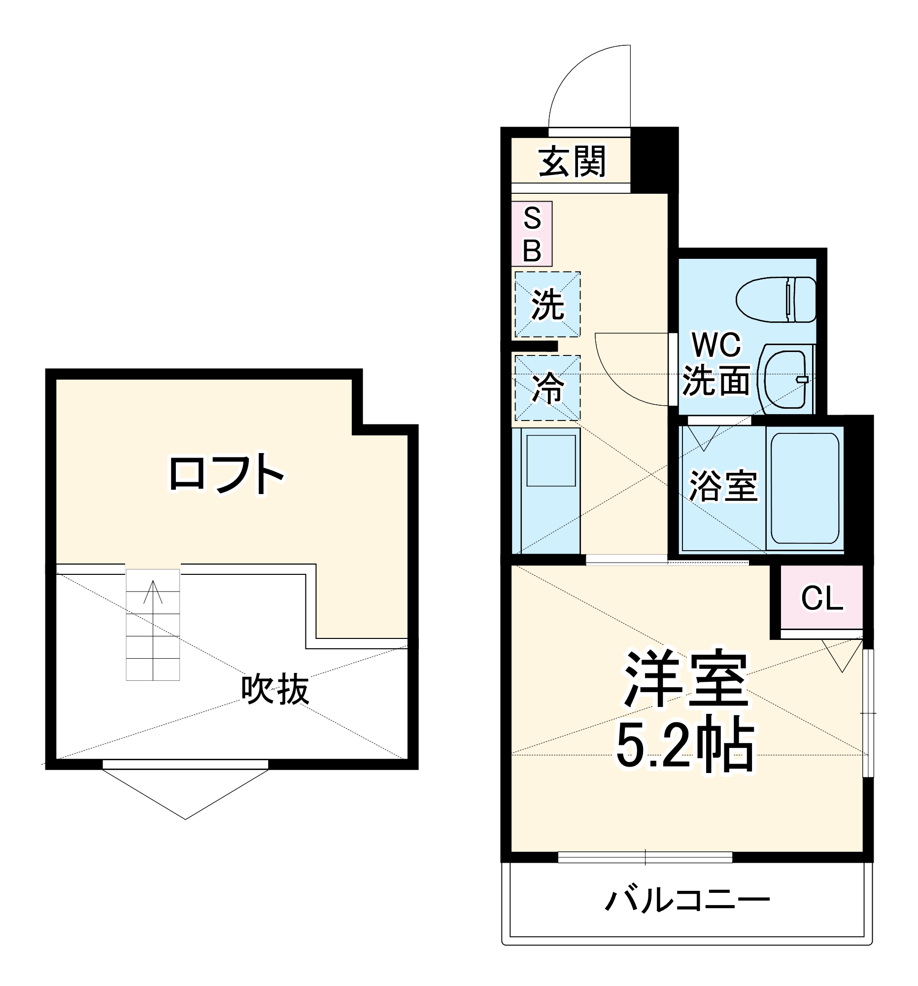 メルディア横浜高田の間取り