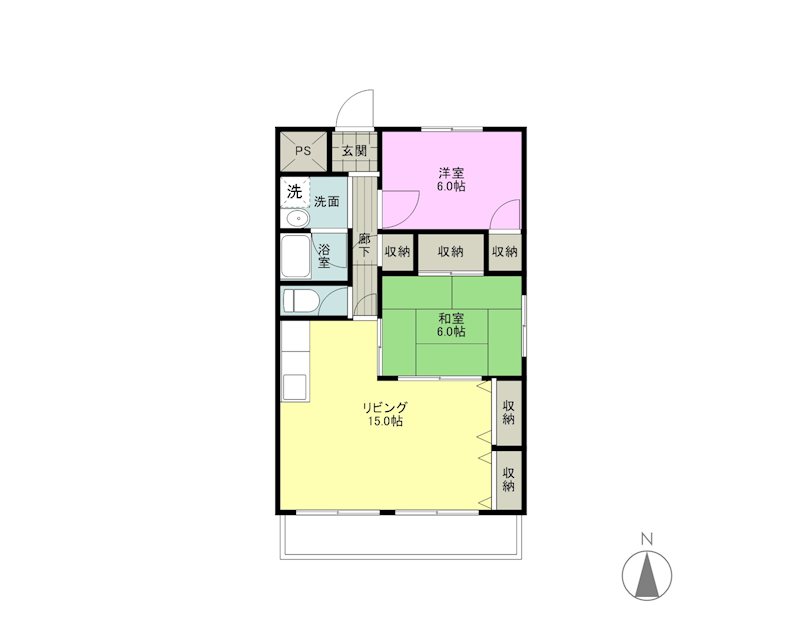グランドール高城Cの間取り