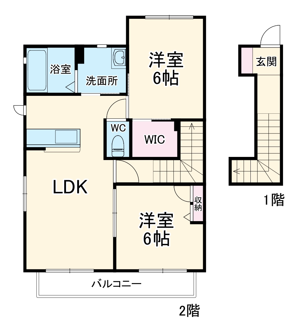シティーライフ白沢の間取り
