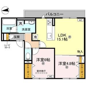 D-residence南茨木Ⅱの間取り
