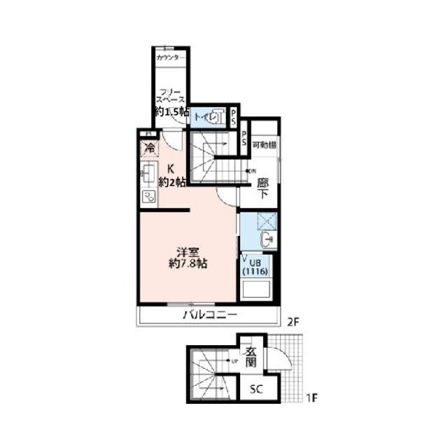 アムール田奈の間取り