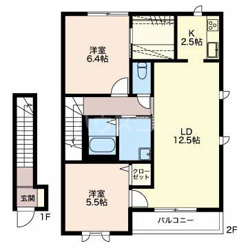 ヴィラーニフォレストの間取り