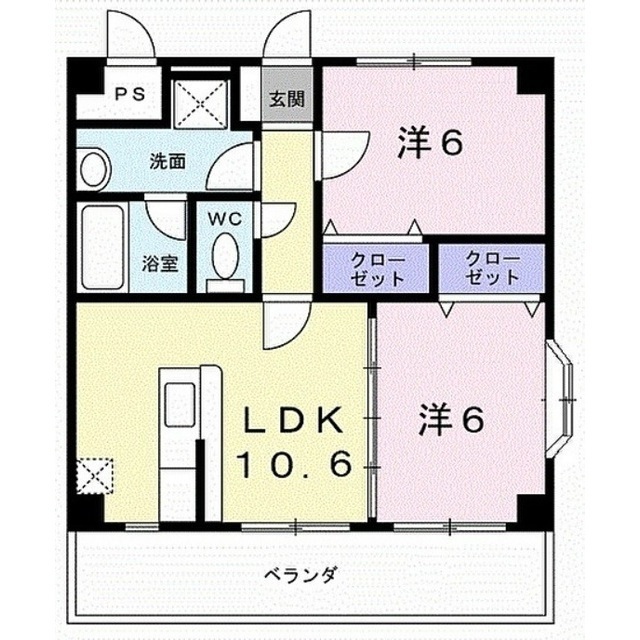 中島マンションの間取り