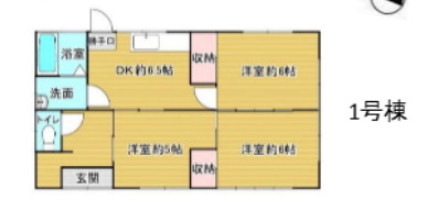 人見アパートの間取り