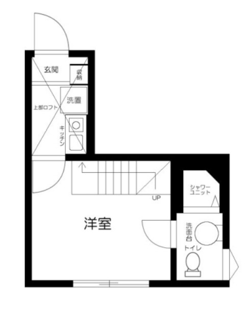 江古田の完工年月(2021年7月)築の賃貸アパートの間取り