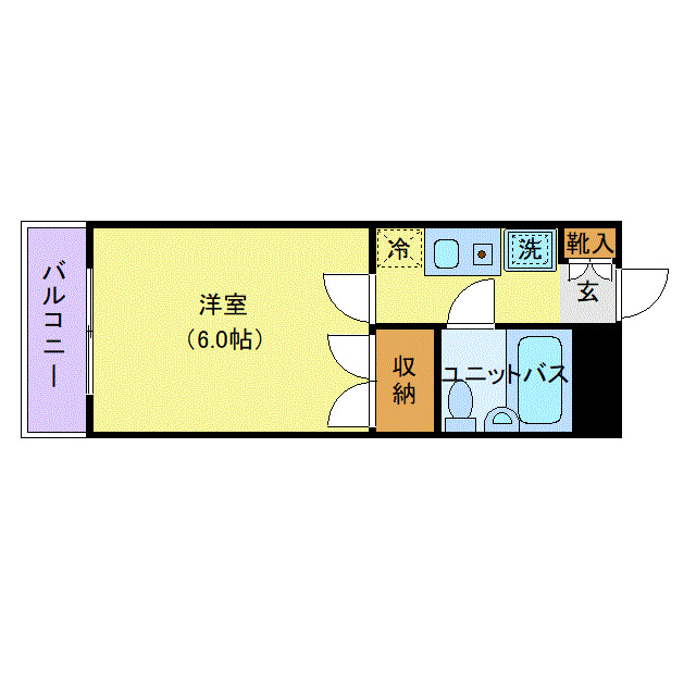 中馬込の完工年月(1991年7月)築の賃貸マンションの間取り