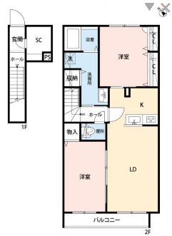 STELLA RIVAの間取り