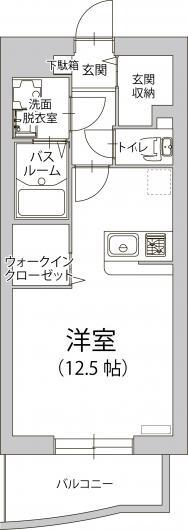 クーチャ万願寺の間取り