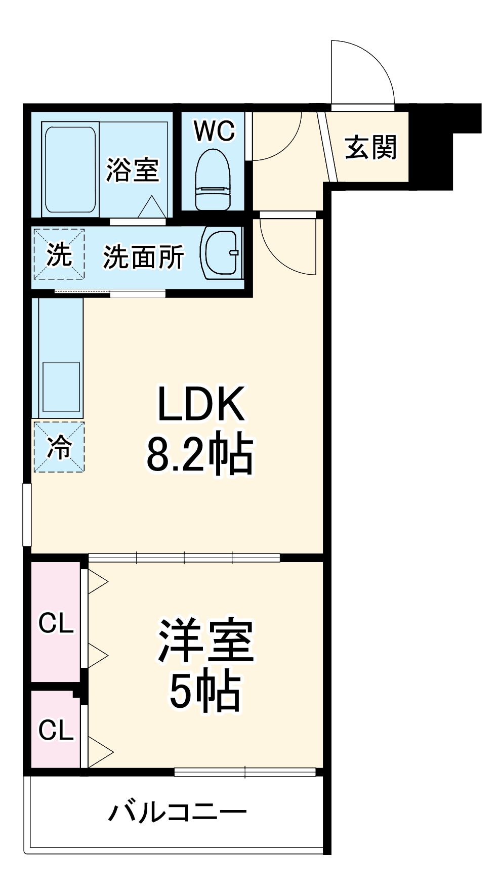 フジパレス出来島EASTⅡ番館の間取り