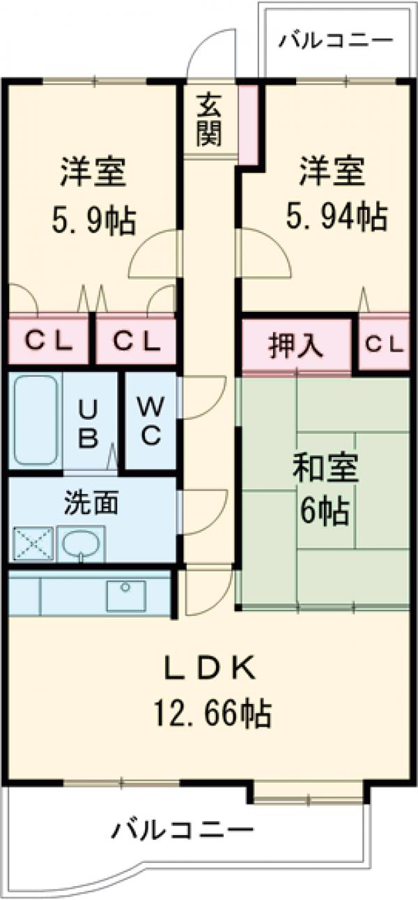 プレミール石丸の間取り