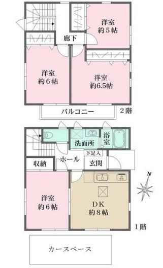 若宮一丁目戸建 A棟の間取り