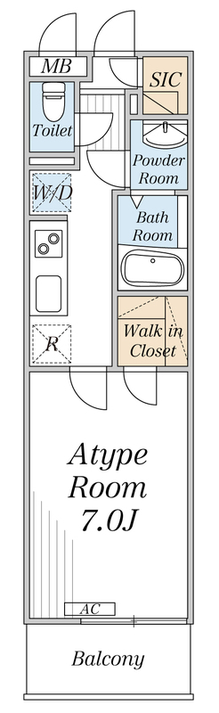 リブリ・四つ木Ⅱの間取り