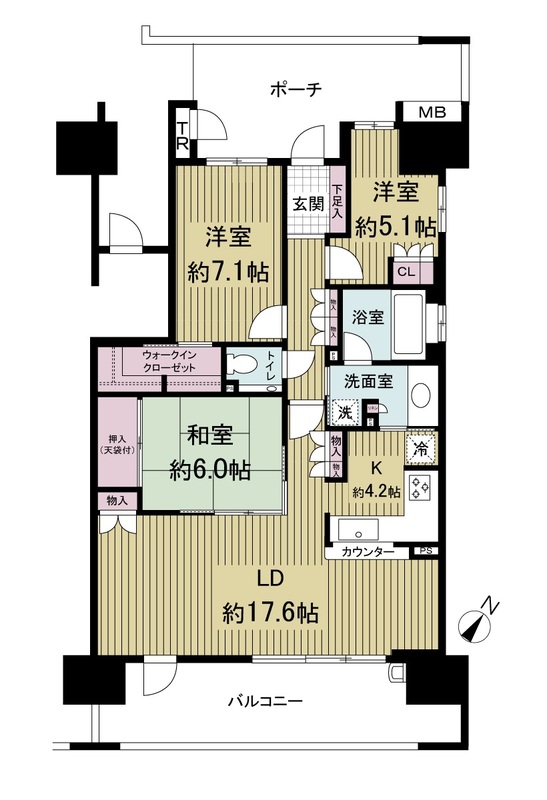 ガーデンアソシエの間取り