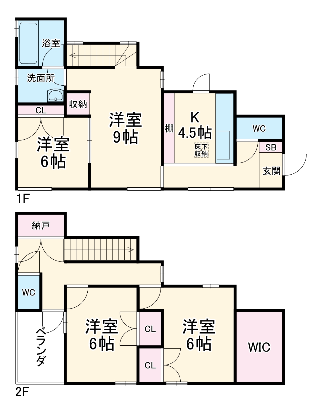 城東1丁目戸建の間取り