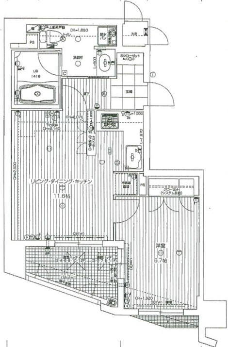 リーガル靭公園北の間取り