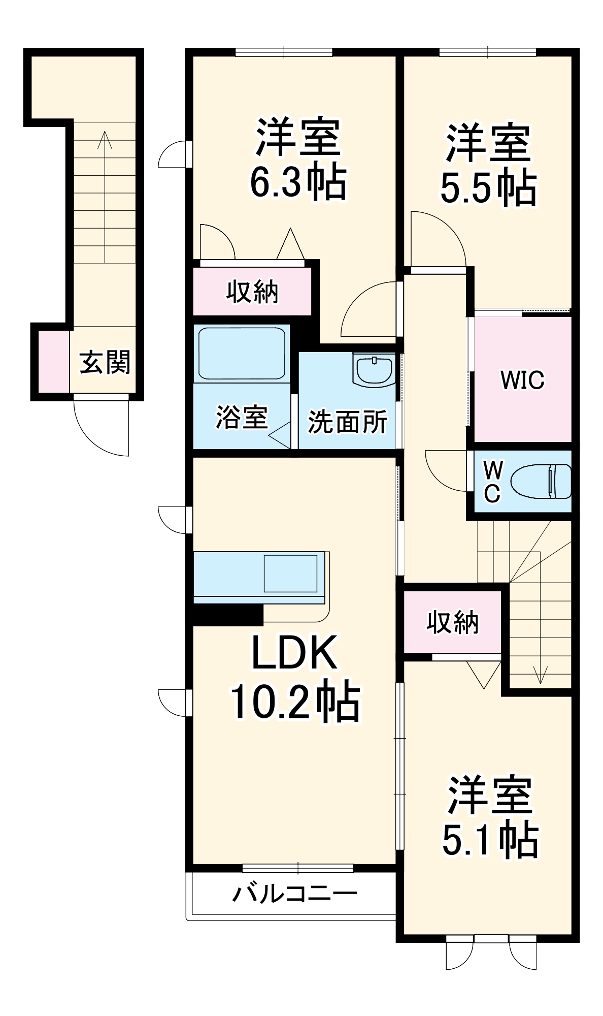 ホワイトビレッジⅡの間取り