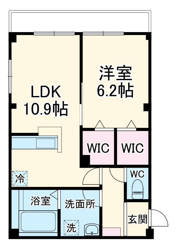 ブラウニーの間取り