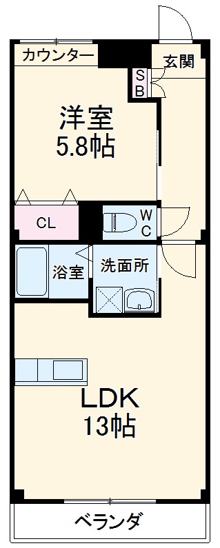 パークフロント香久山の間取り