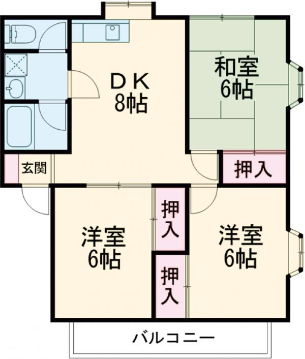 エスポワール壱番館の間取り