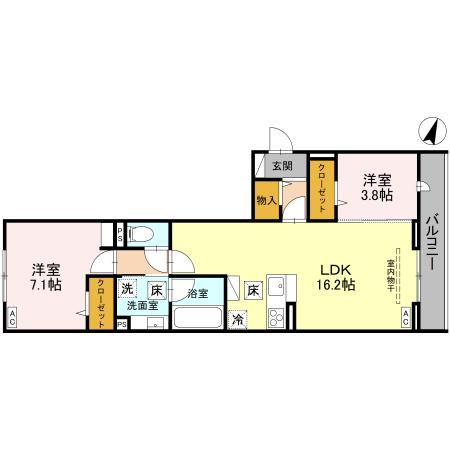 (仮称)戸塚東2丁目PJ Aの間取り