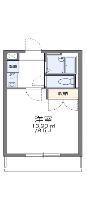 レオパレスプリムローズの間取り